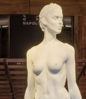 La scultura "David" di Jago a Napoli