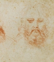 "A tu per tu con Leonardo. Tre vedute di testa virile con barba"