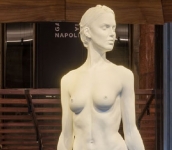 La scultura "David" di Jago a Napoli