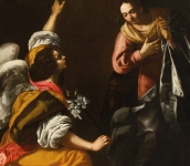 Artemisia Gentileschi. Annunciazione. Dal Museo e Real Bosco di Capodimonte di Napoli
