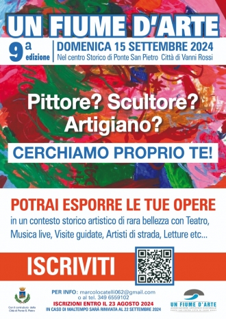 Manifestazione " Un Fiume d'Arte "  9^ edizione 15 Settembre 2024