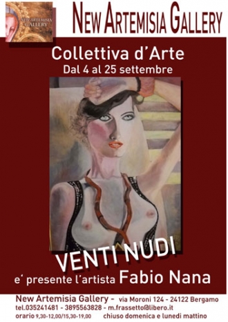 Fabio Nana alla collettiva VENTI NUDI