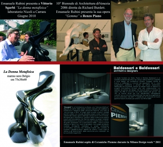 Emanuele Rubini scultore espone alla Milano Design Week 2011 SUPERSTUDIO 13