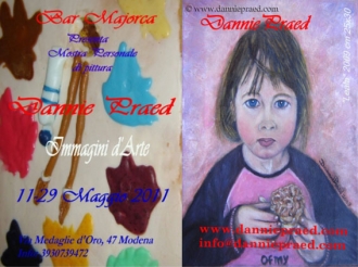 Immagini d'arte. Personale di pittura di Dannie Praed al Bar Majorca di Modena