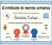 CERTIFICATO DI MERITO ARTISTICO PROF. ALDO PERO