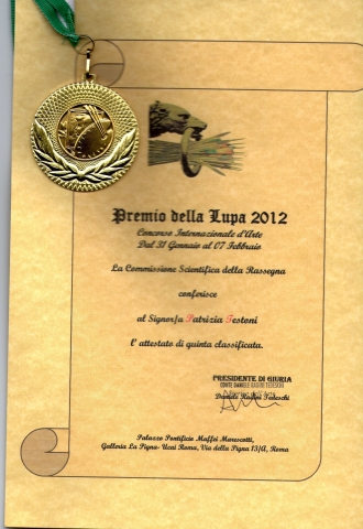 ATTESTATO E MEDAGLIA FINALISTA PREMIO DELLA LUPA
