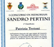 ATTESTATO 2 CLASSIFICATA AL CONCORSO D'ARTE NAZIONALE IN MEMORIA DEL PRESIDENTE SANDRO PERTINI